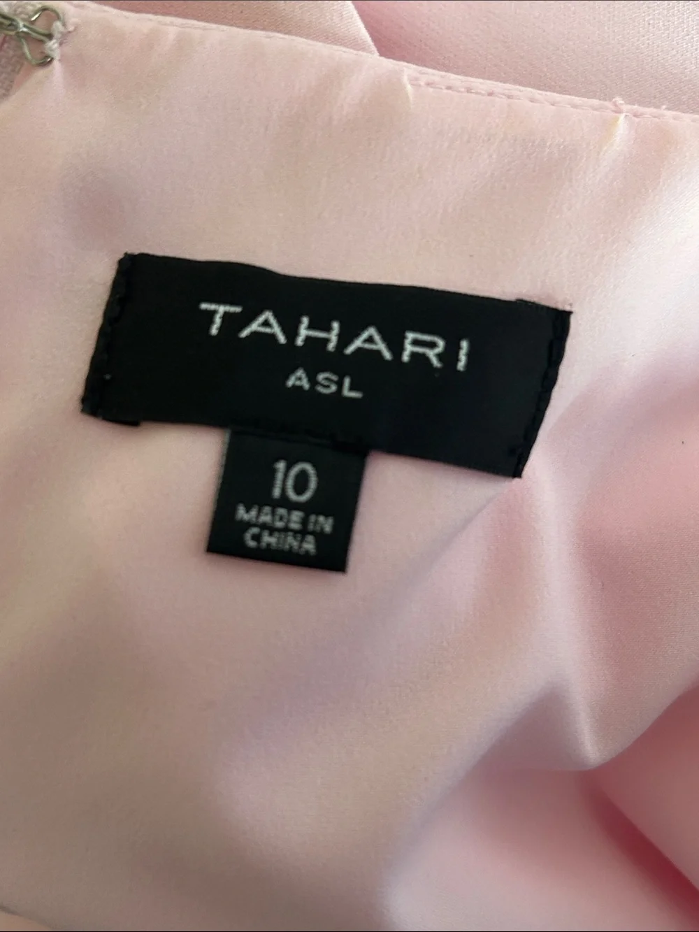 TAHARI ASL Size 10 Light Pink Sheath Dress ROUND NECK SLEEVELESS - Picture 9 of 9